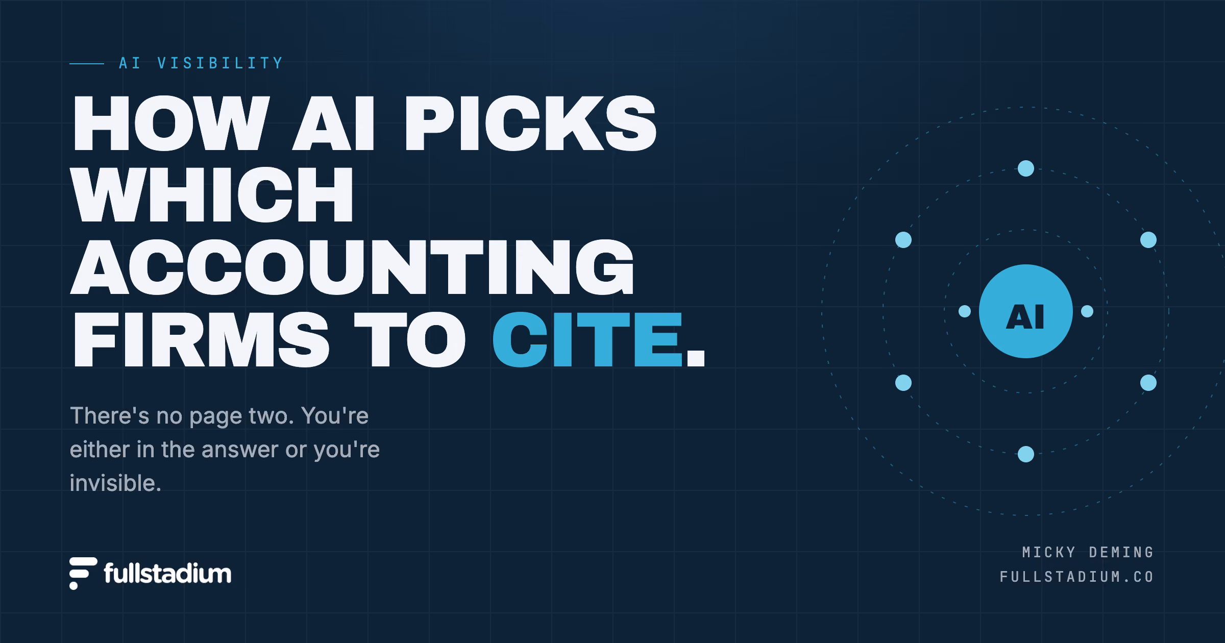How AI Picks Which Accounting Firms to Cite