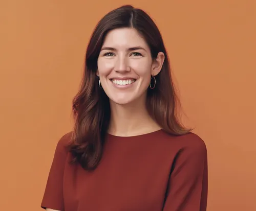 Smiling customer success manager