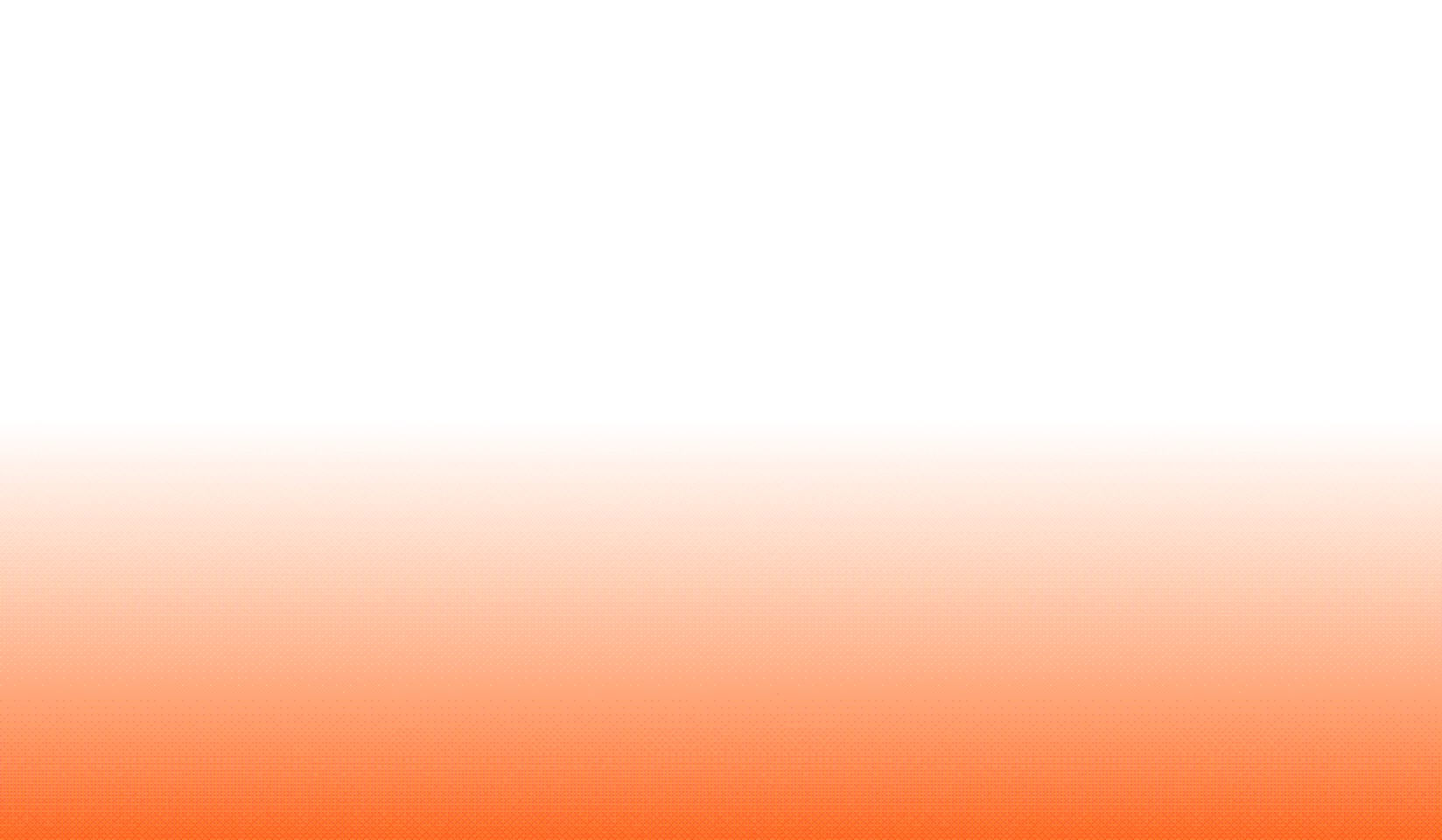 Abstract pattern with a smooth gradient from deep orange at the bottom to a lighter orange at the top, overlaid by a subtle grid of small circles creating a textured effect.