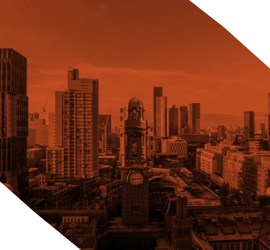 Manchester city centre skyline