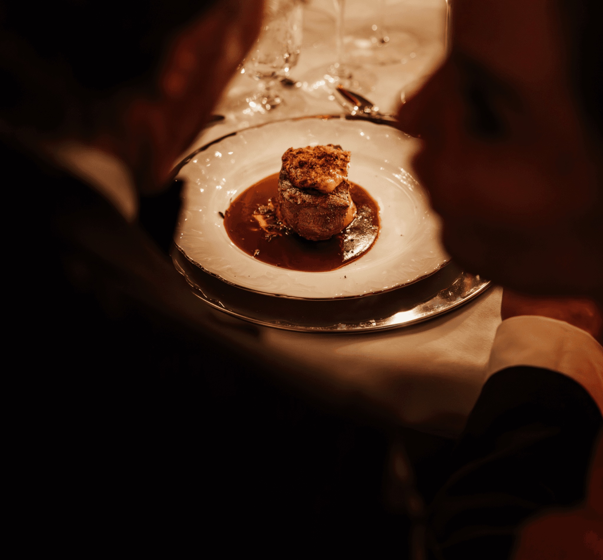A plated dish served at an A Family Club dinner