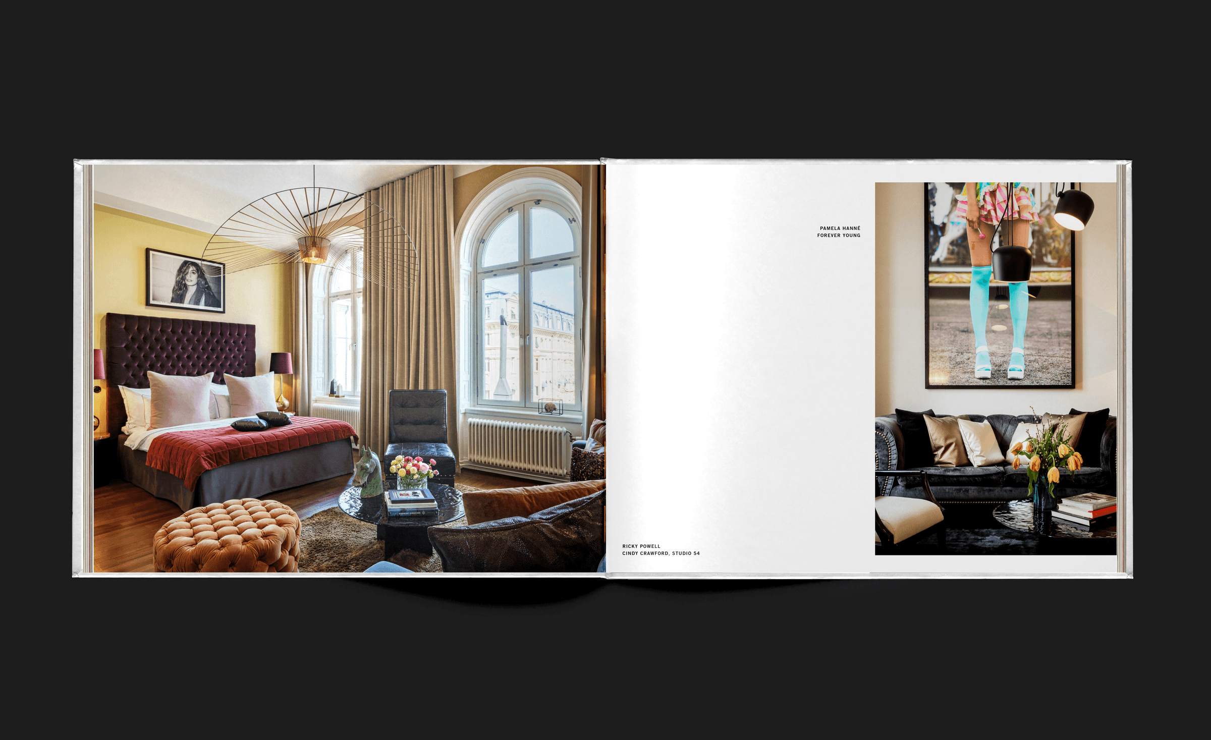 Spread from Art at Lydmar photo book