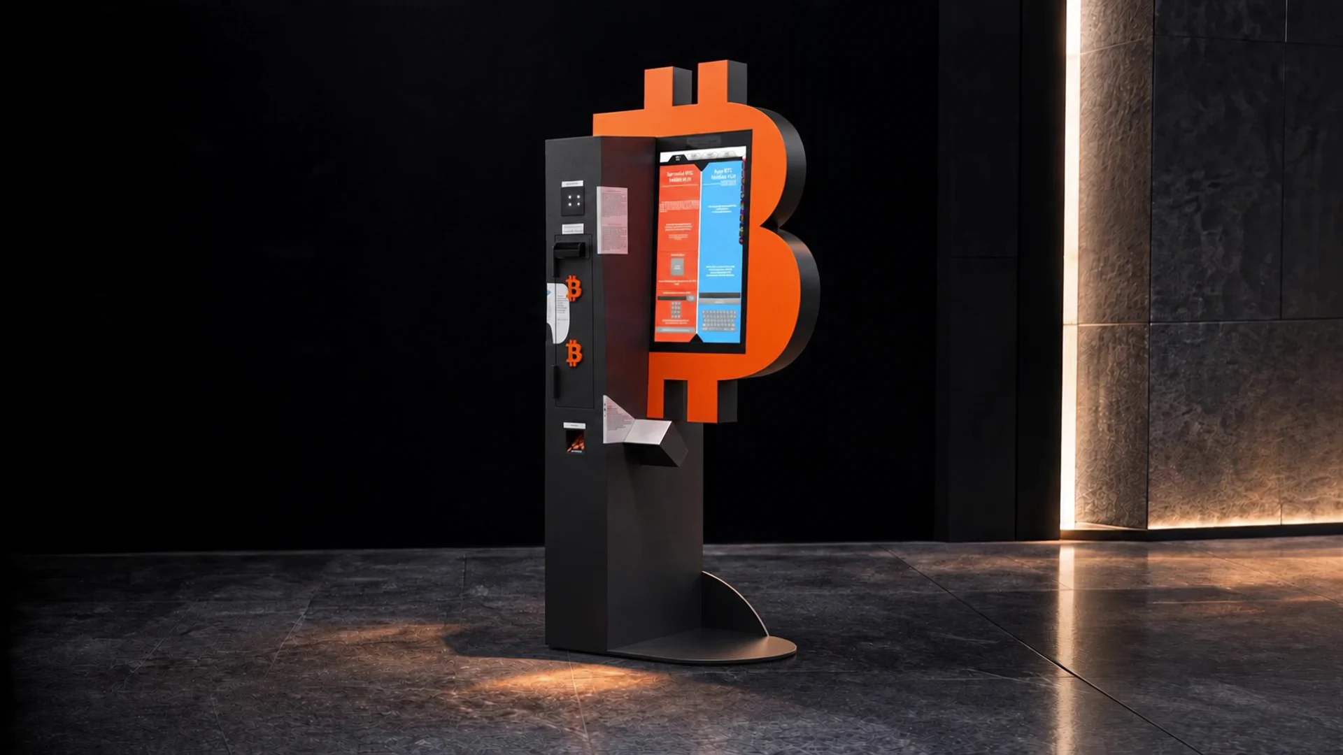 Wizualizacja bankomatu Bitcoin Bitomat