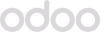 Odoo logo in gray text on a white background.