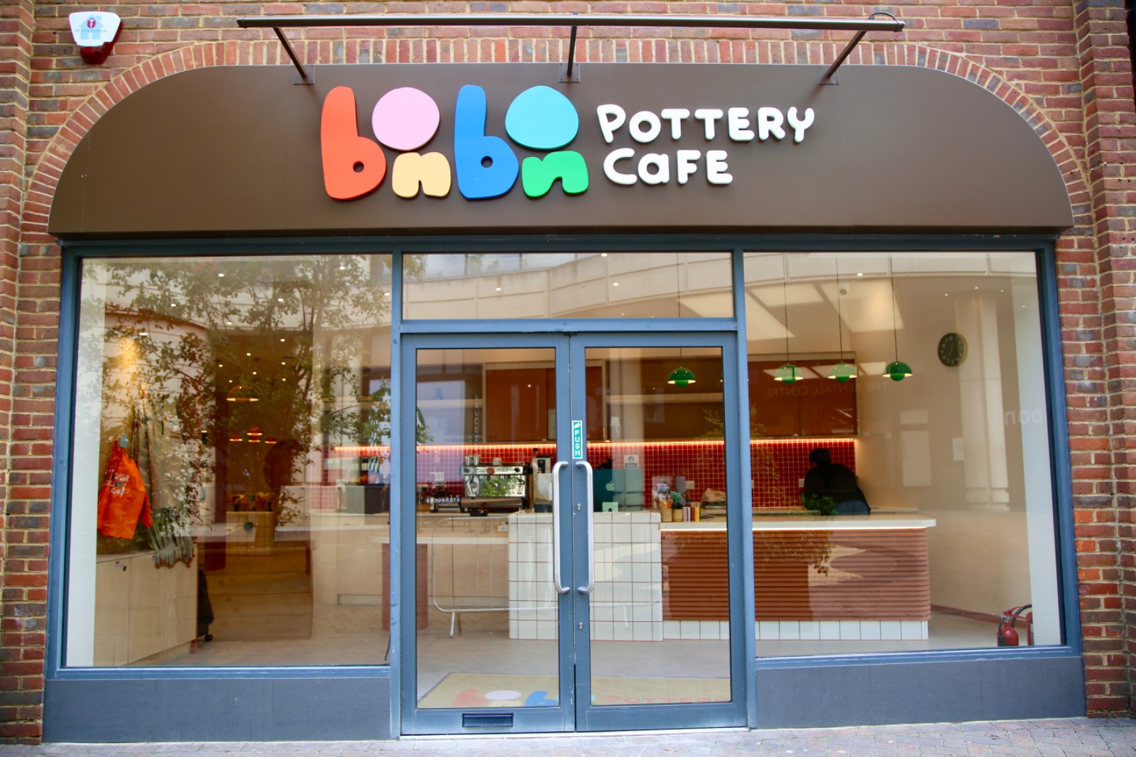 Bonbon Pottery Cafe storefront on Fife Road, Kingston upon Thames