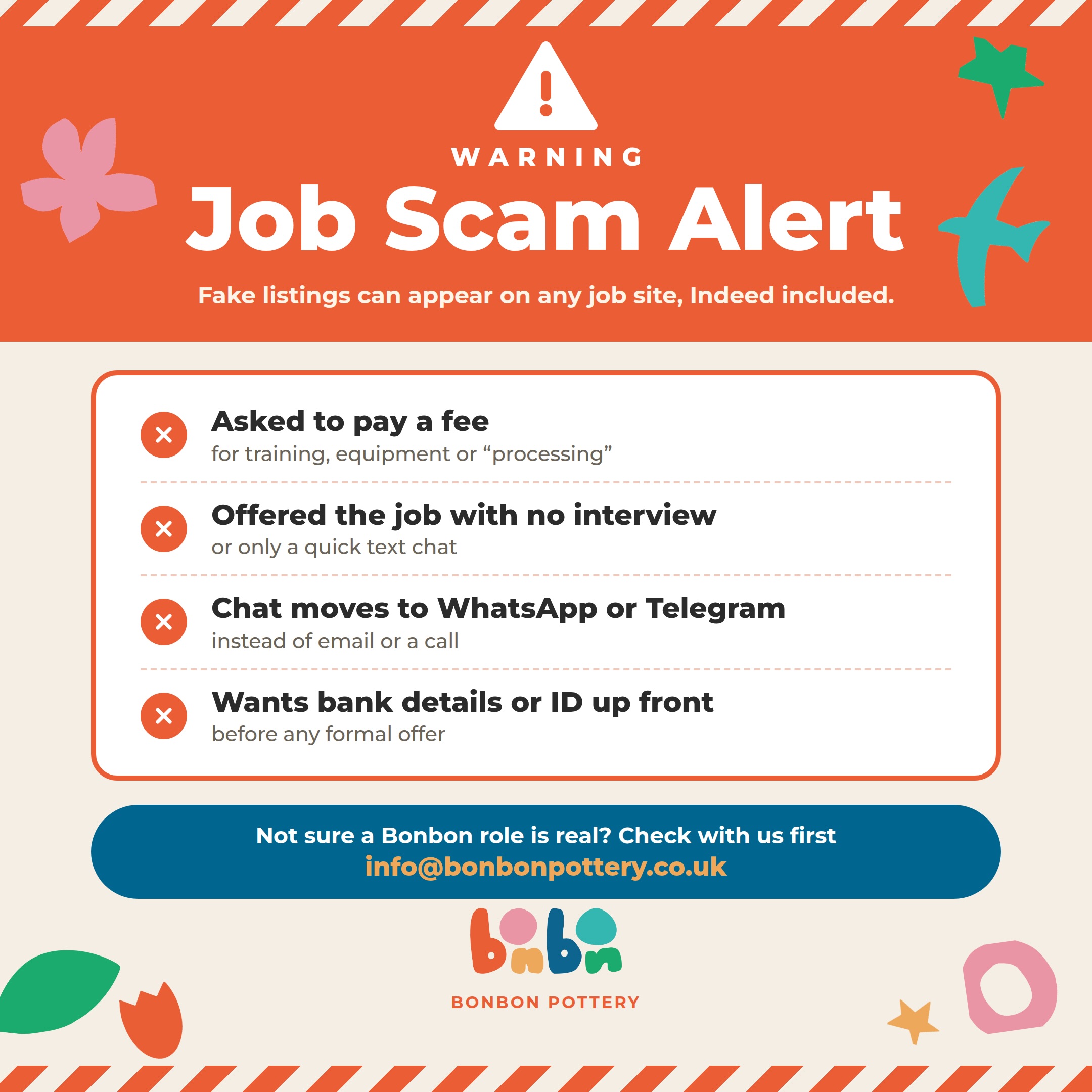 ⚠️ Job Scam Alert