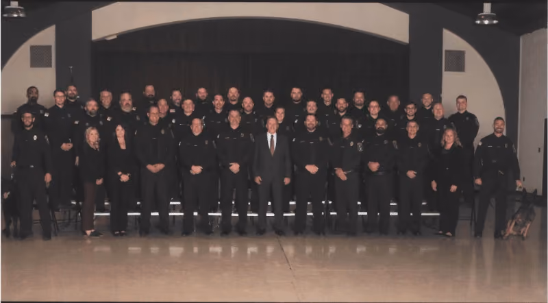 Members of the Jersey City Police Superior Officers Association