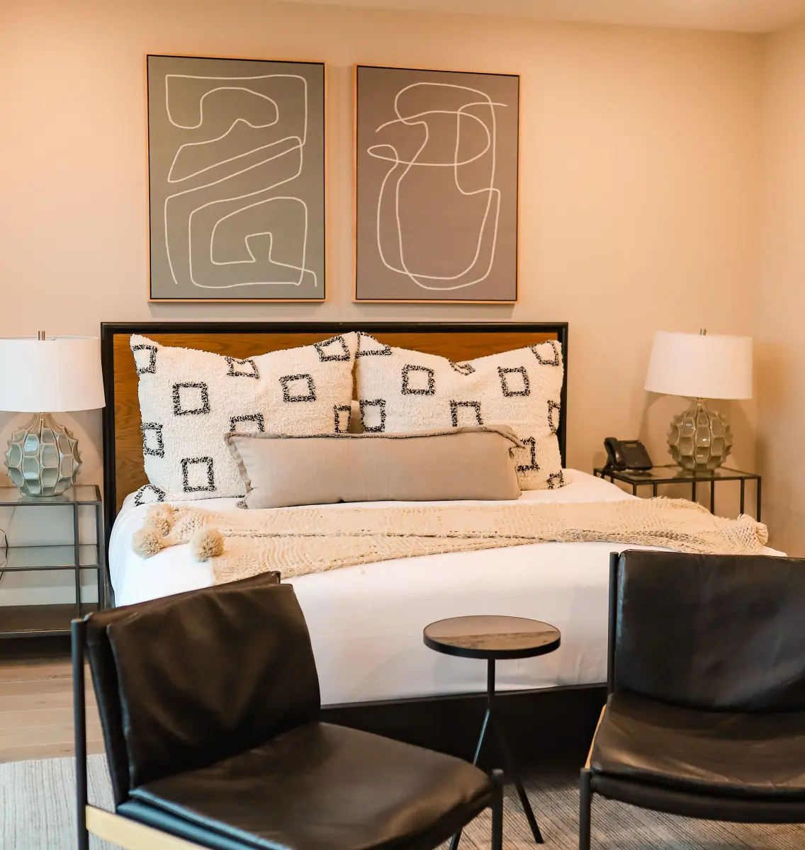 Guest bedroom at Black Rock Mountain Resort