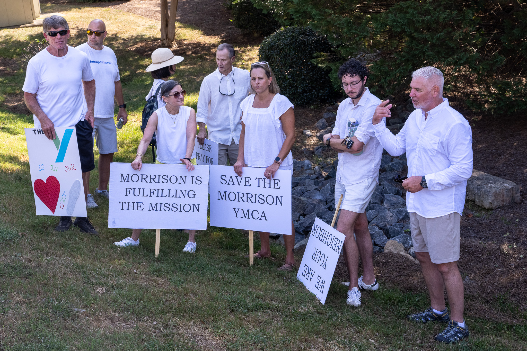 Community members at a Save Morrison YMCA event