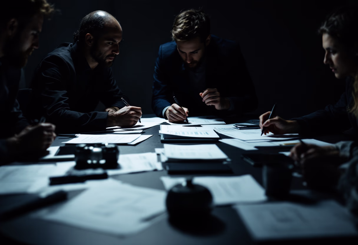 image of a teambuilding activity (for a consulting firm)