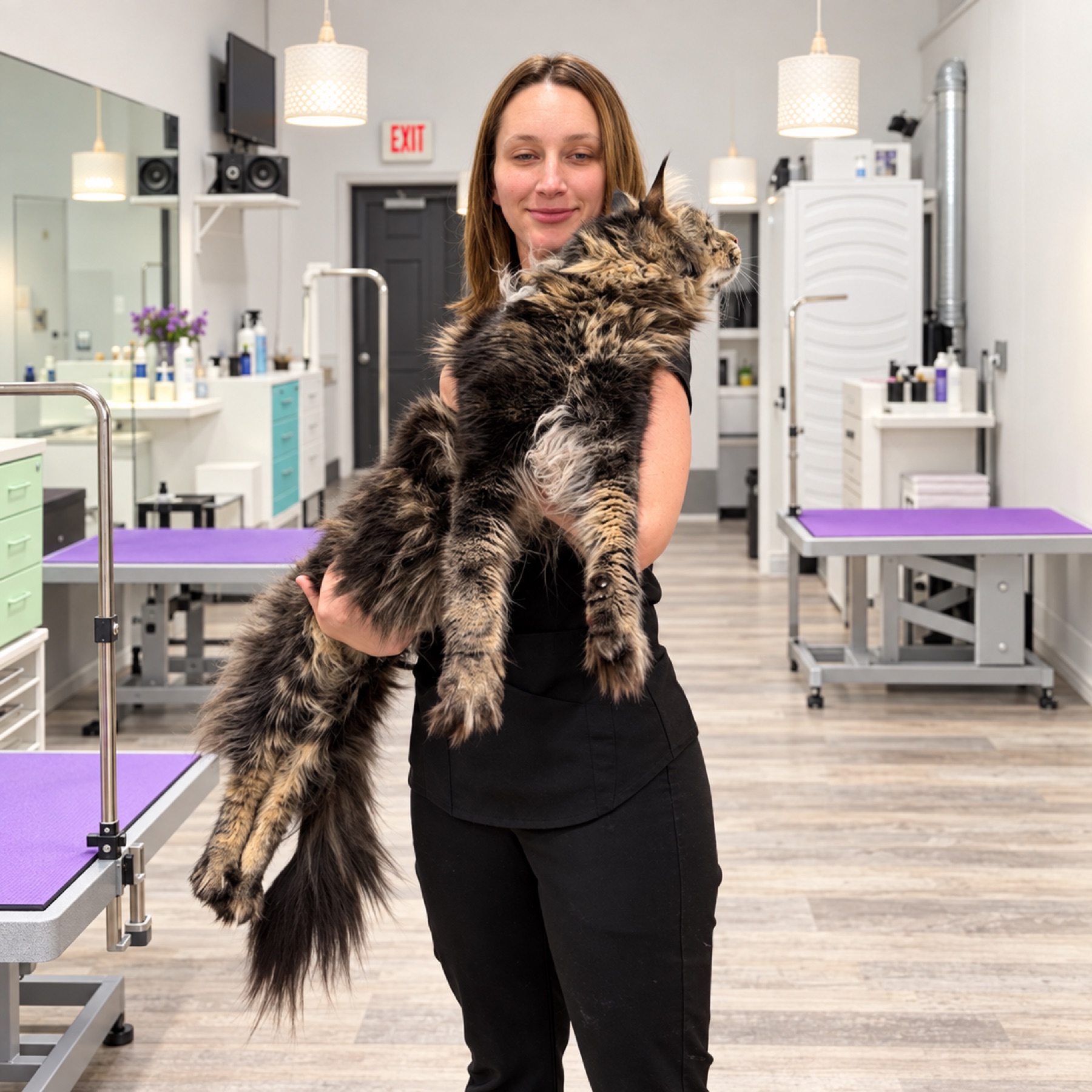 Happy groomed pet