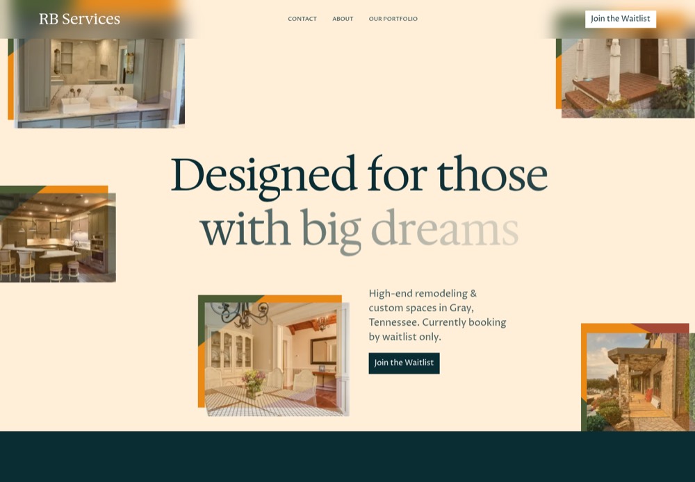 RB Services website