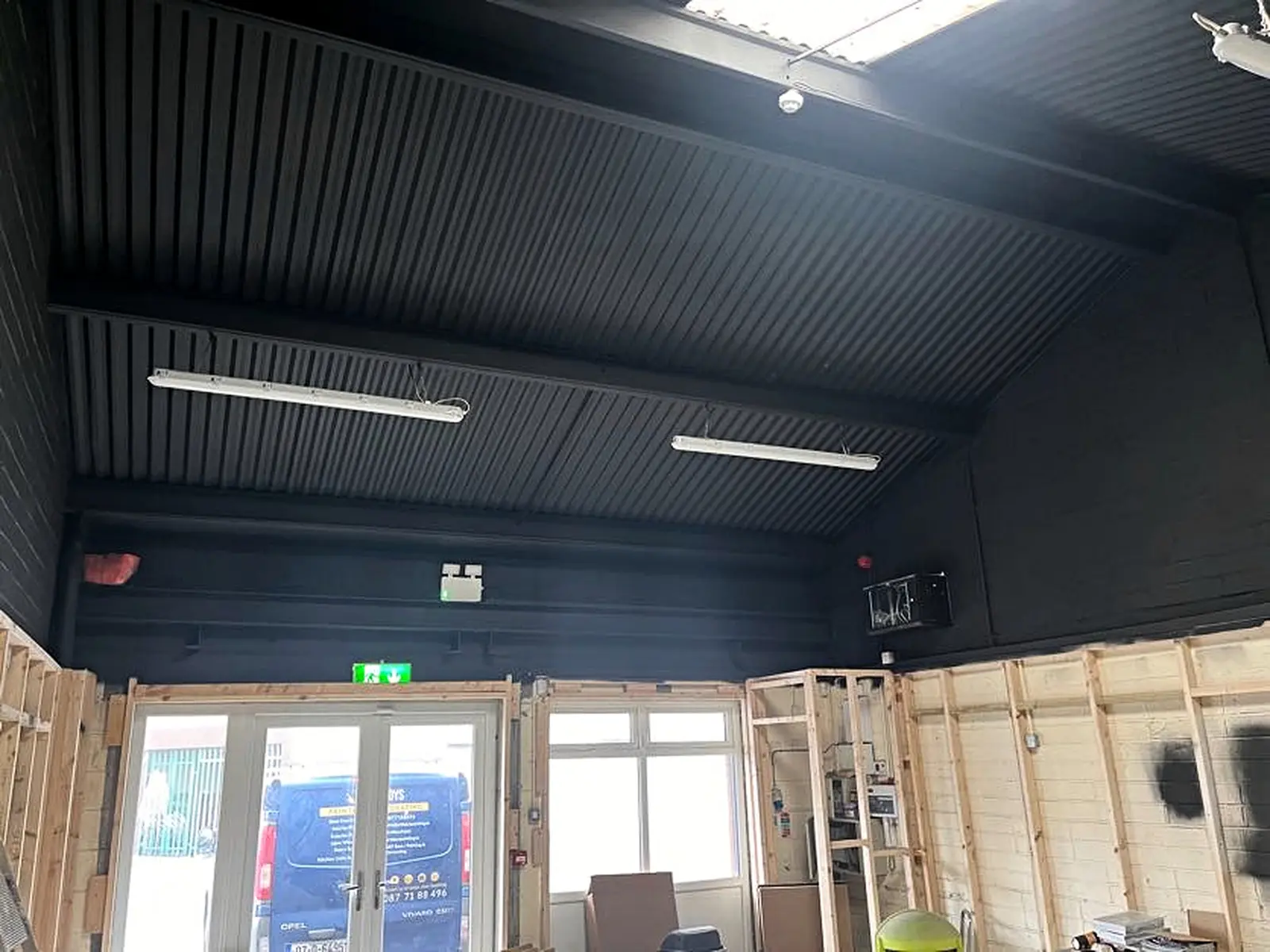 Black ceiling - detail — work in progress