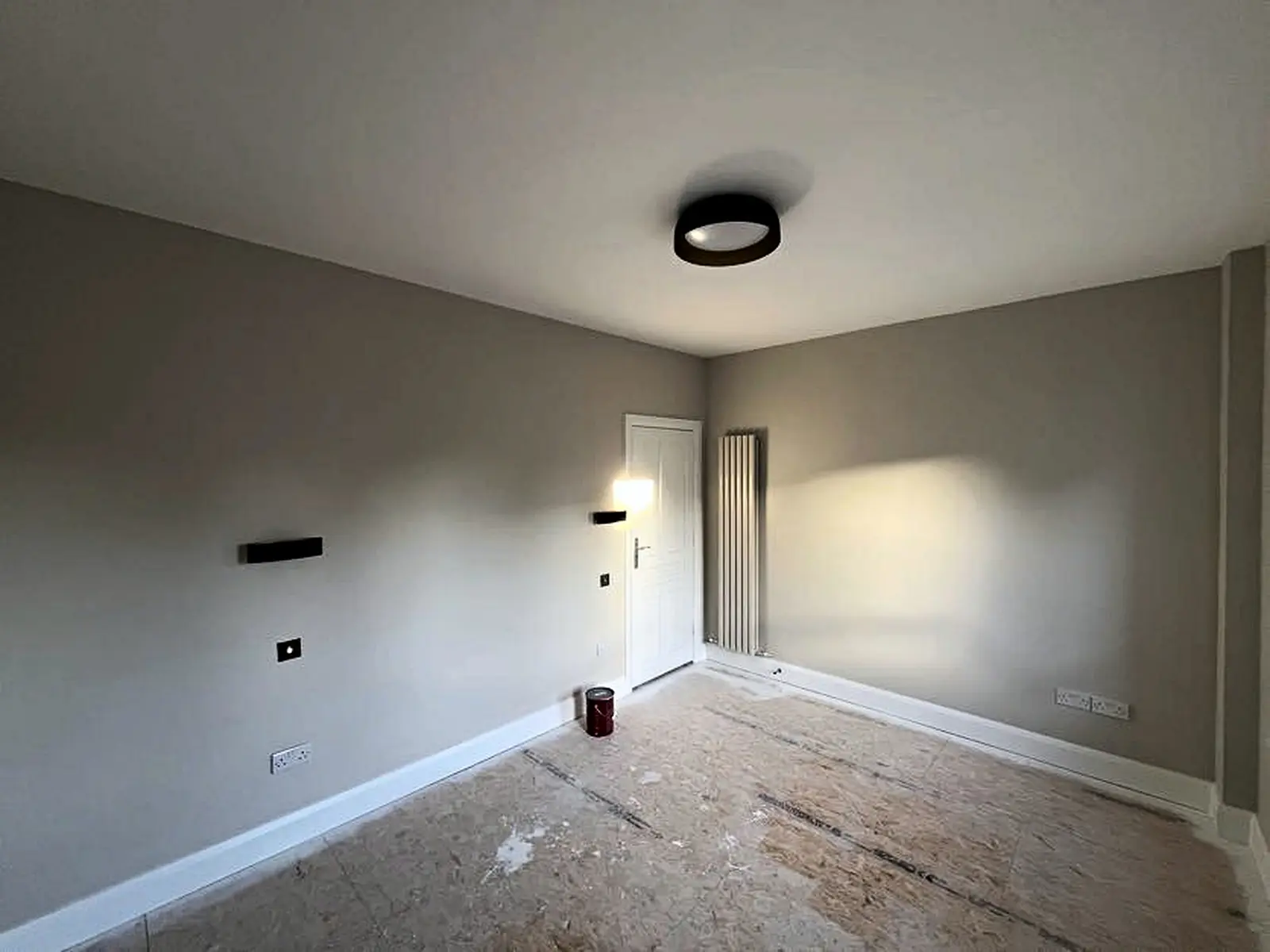 Interior wall finish — work in progress
