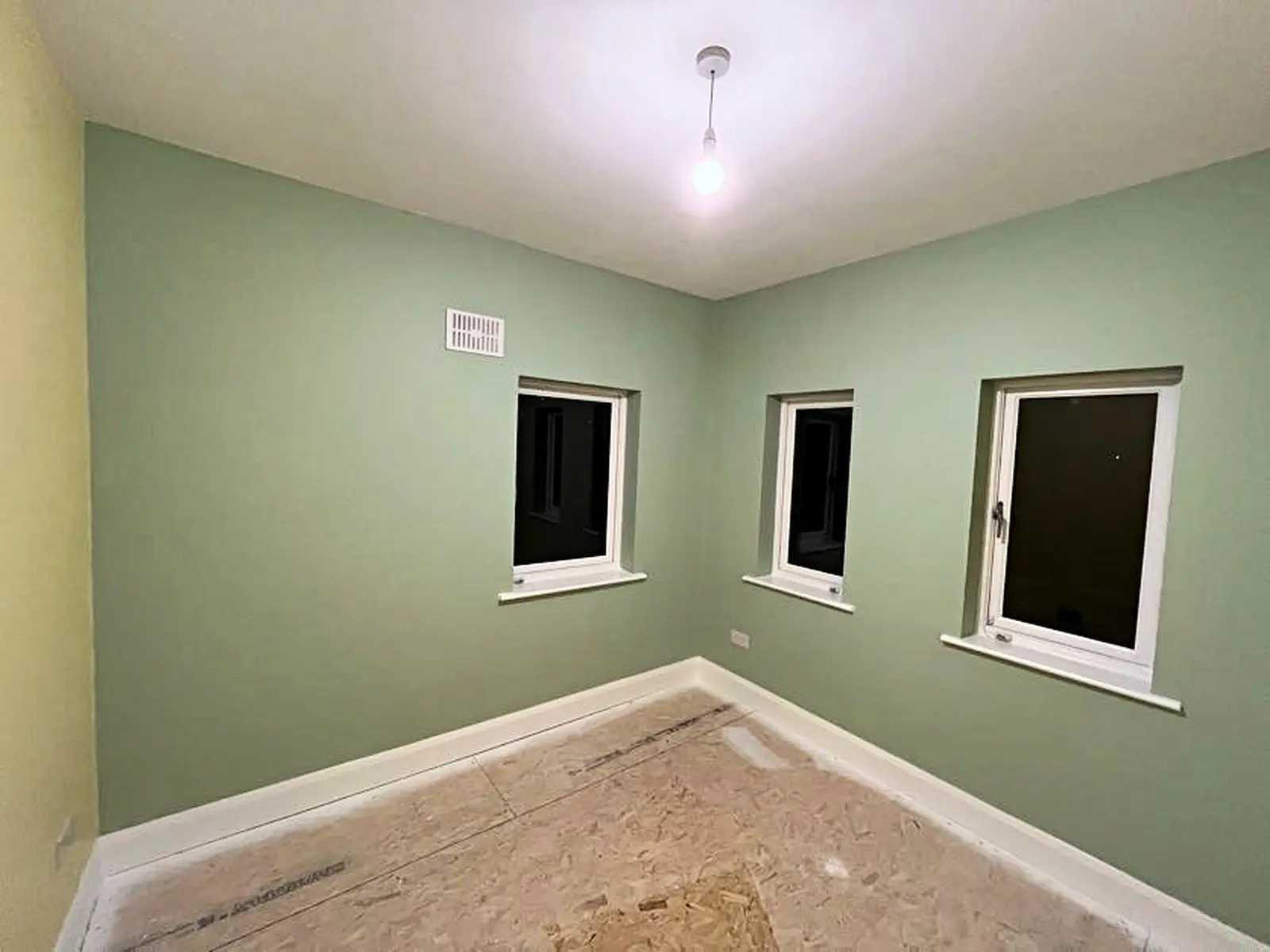 Green room - painted walls — work in progress