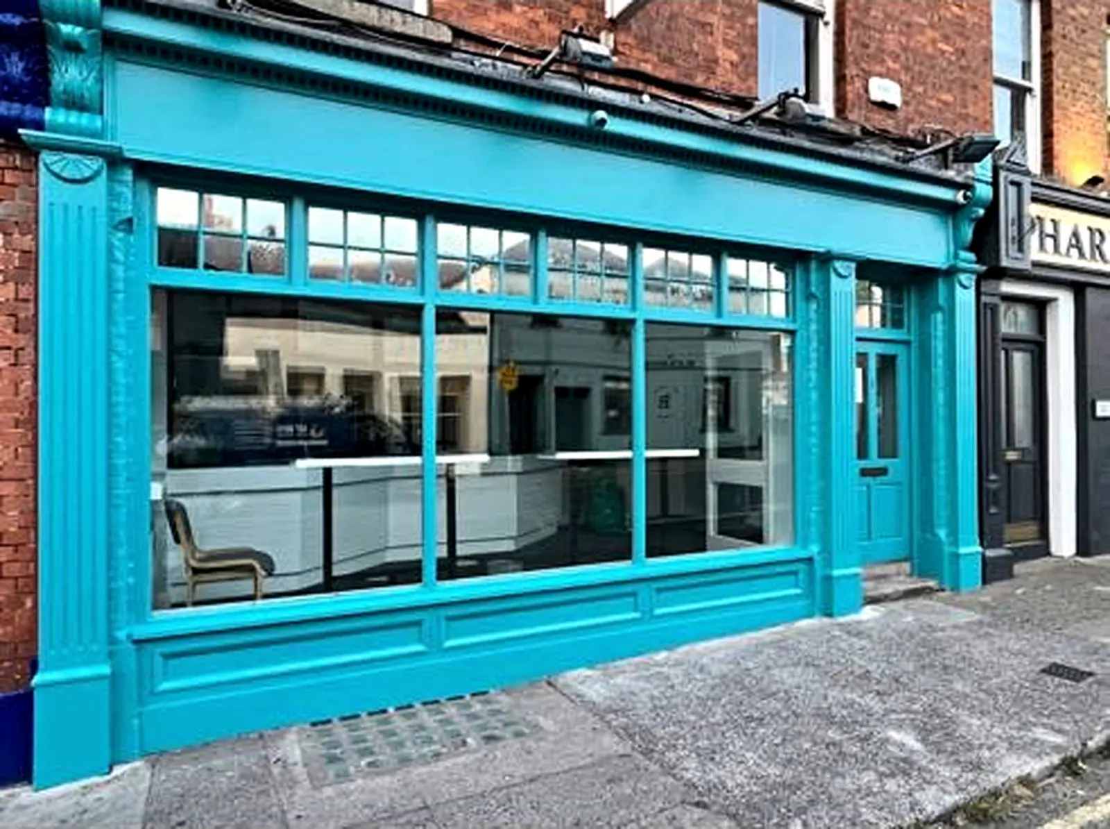 Turquoise shopfront