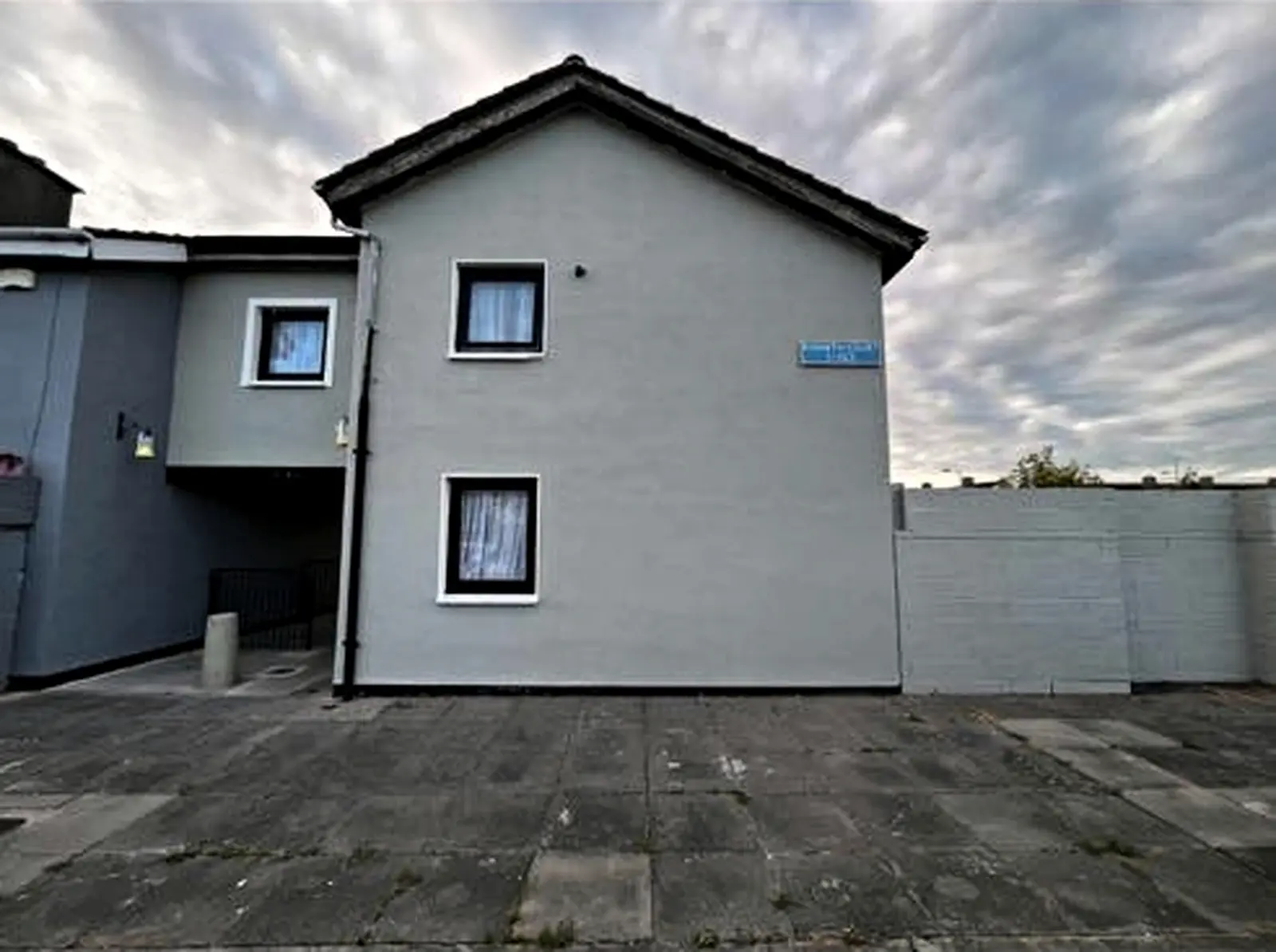 Grey rendered exterior