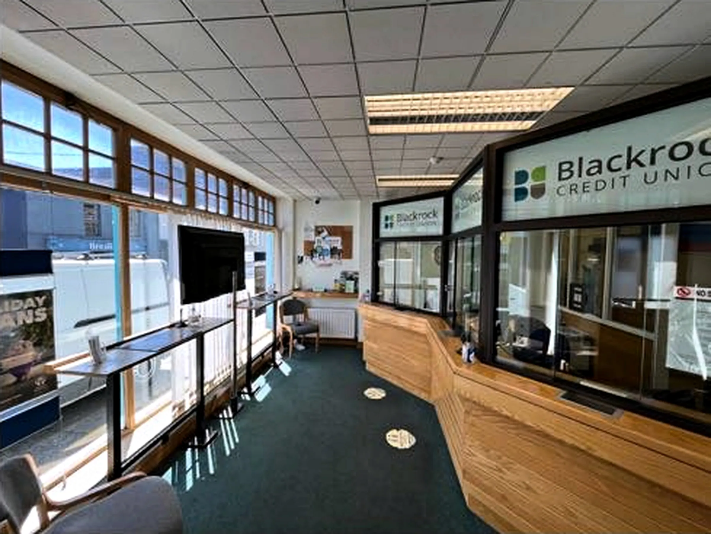Blackrock Credit Union interior — before