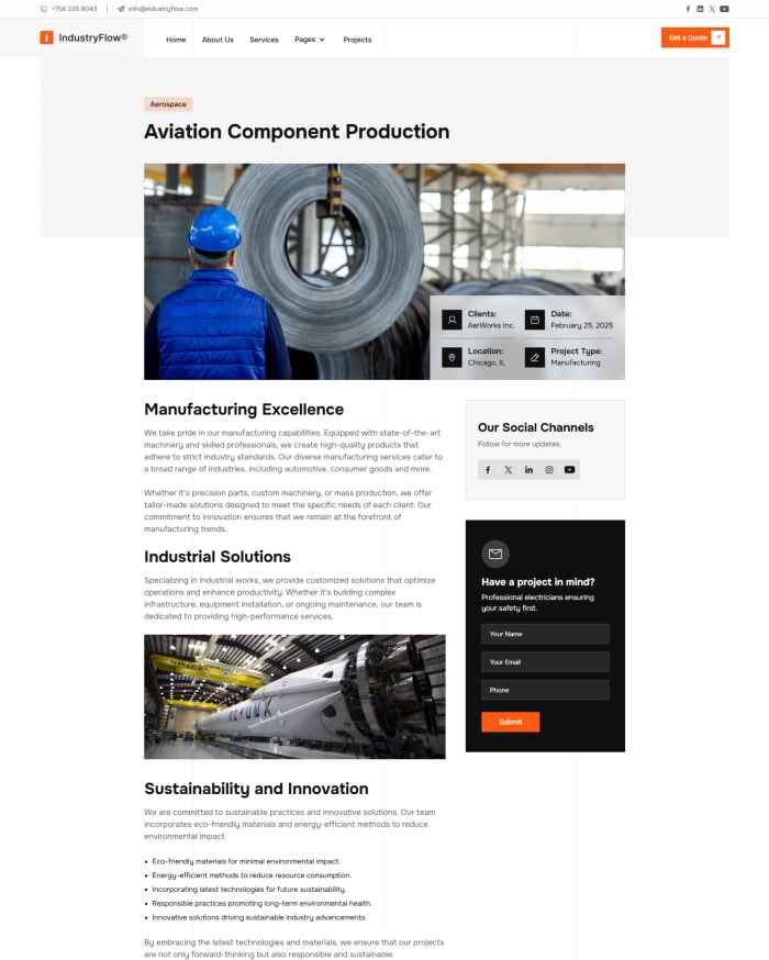 Industrial facilities