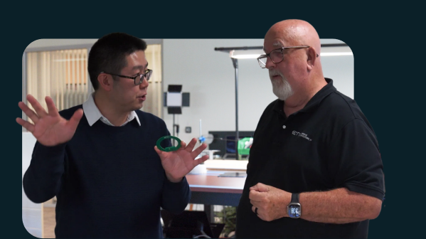 Etherdyne scientists discussing wireless-power technology