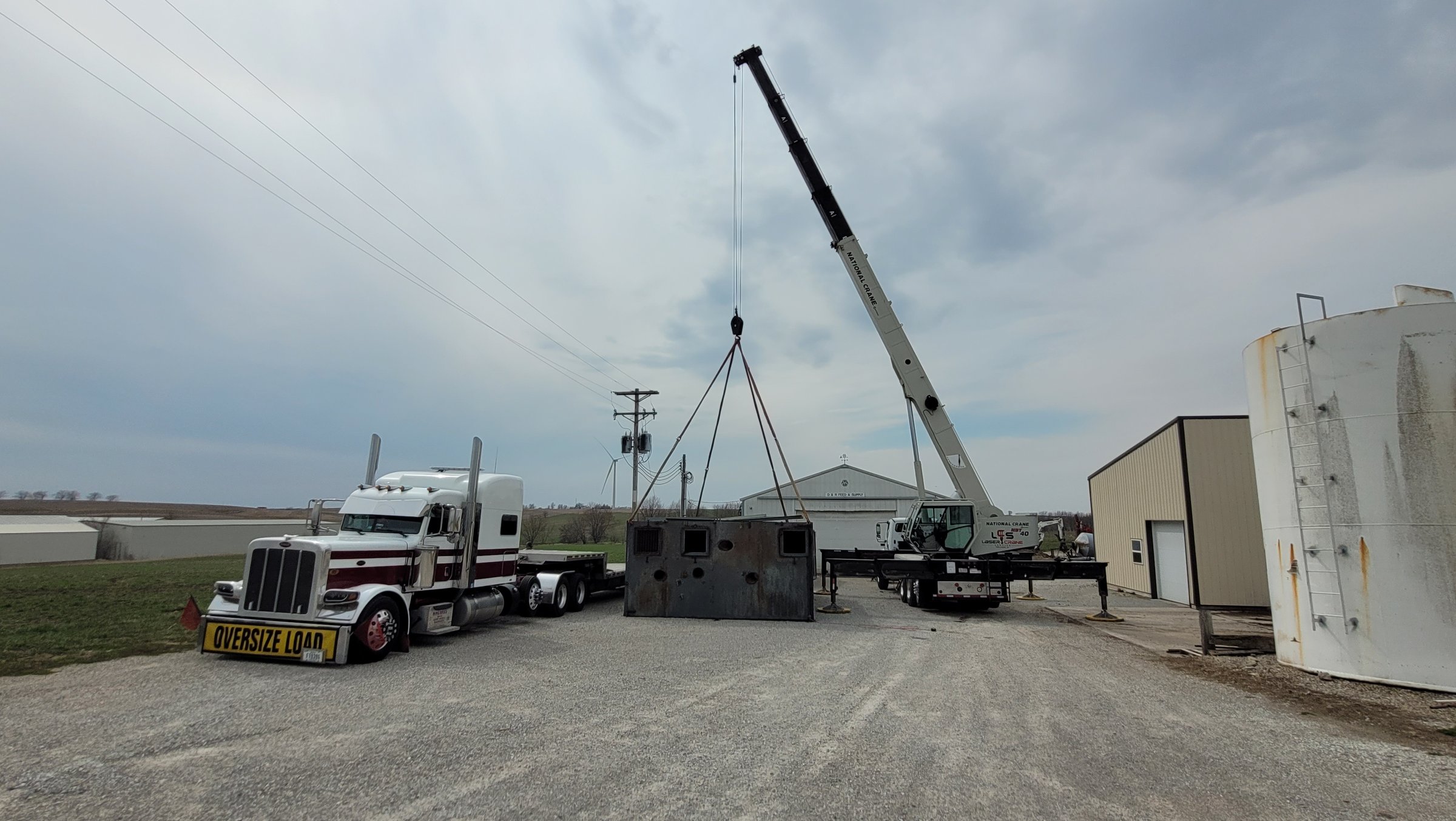 Industrial plant equipment lift