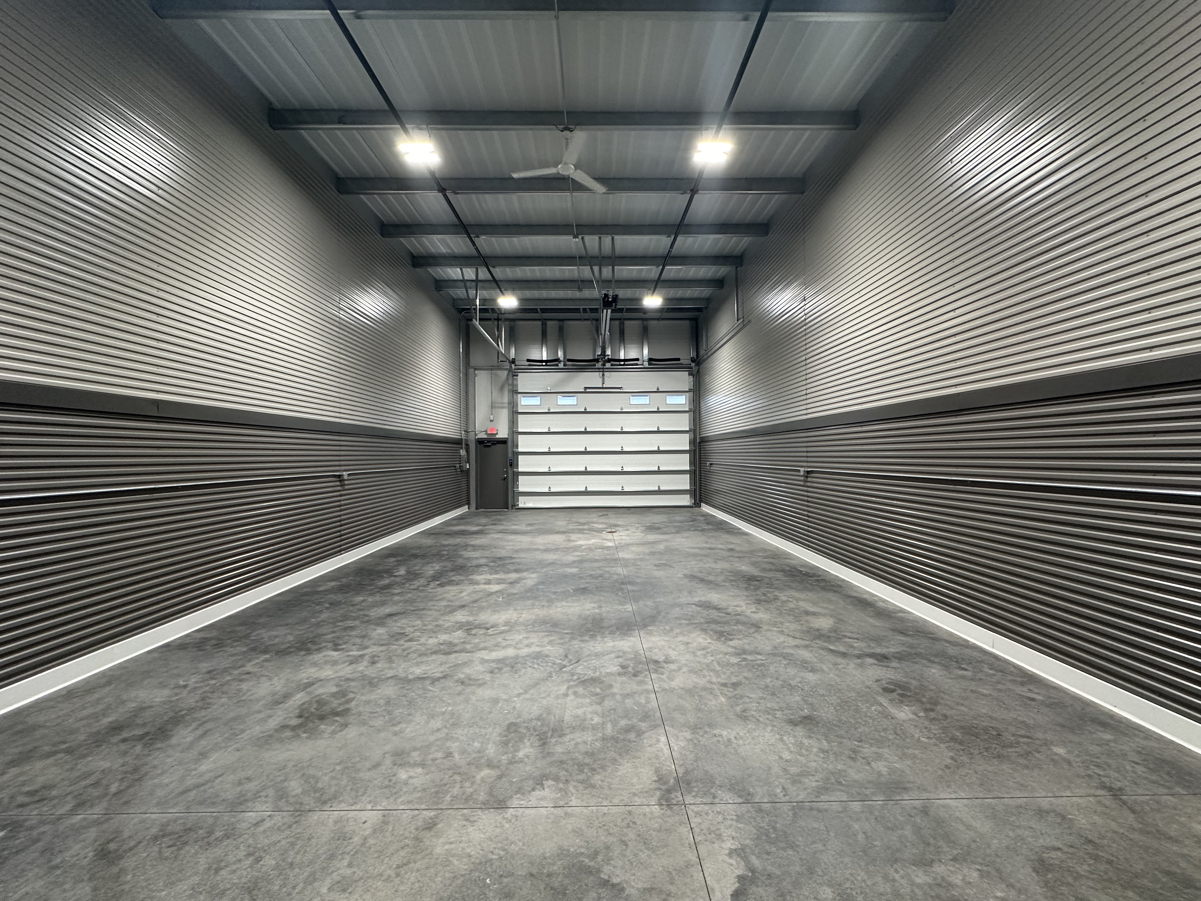 Standard 24x55 Woodbury interior facing overhead door