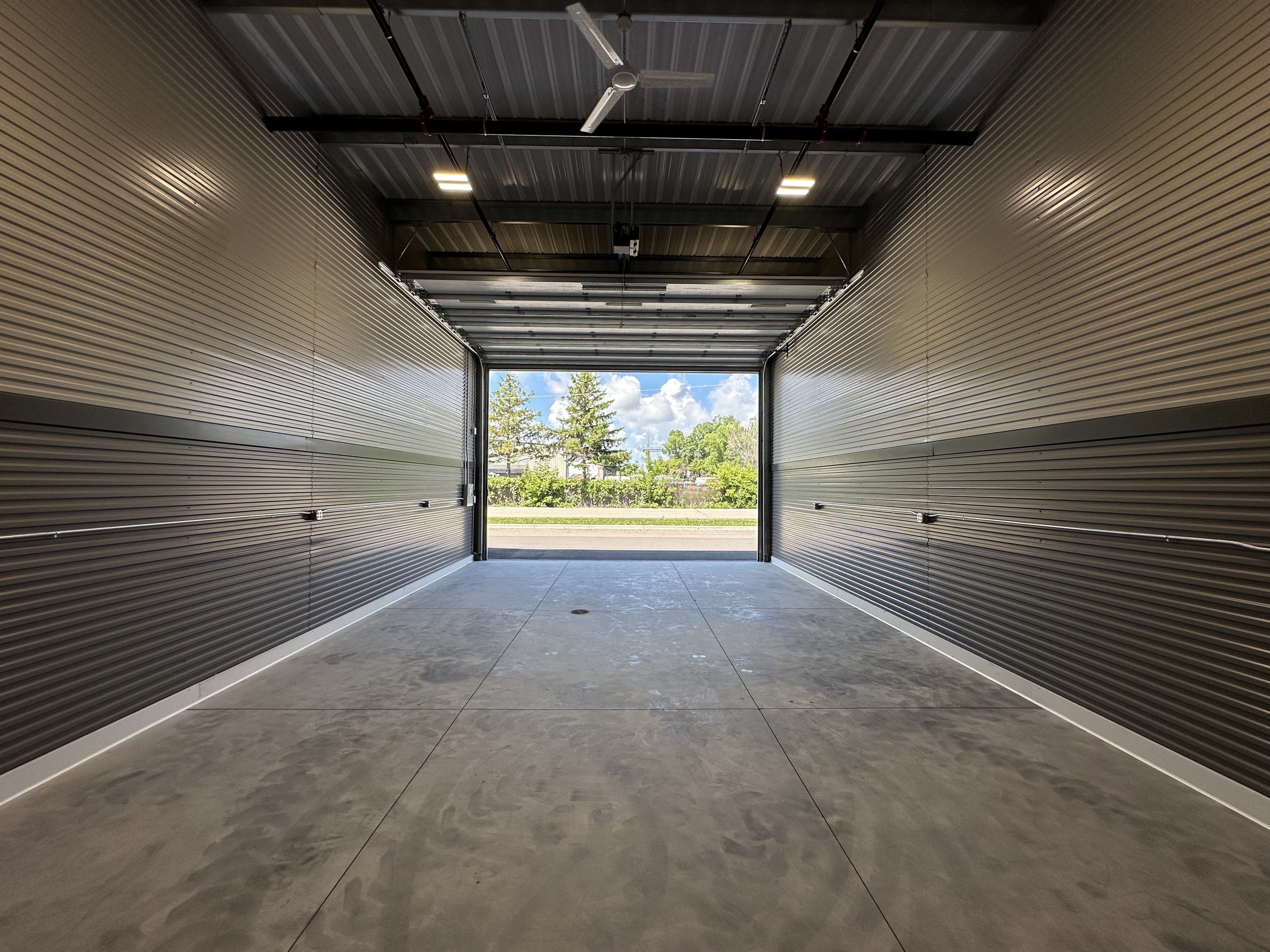 Standard 22x40 Prior Lake interior facing overhead door
