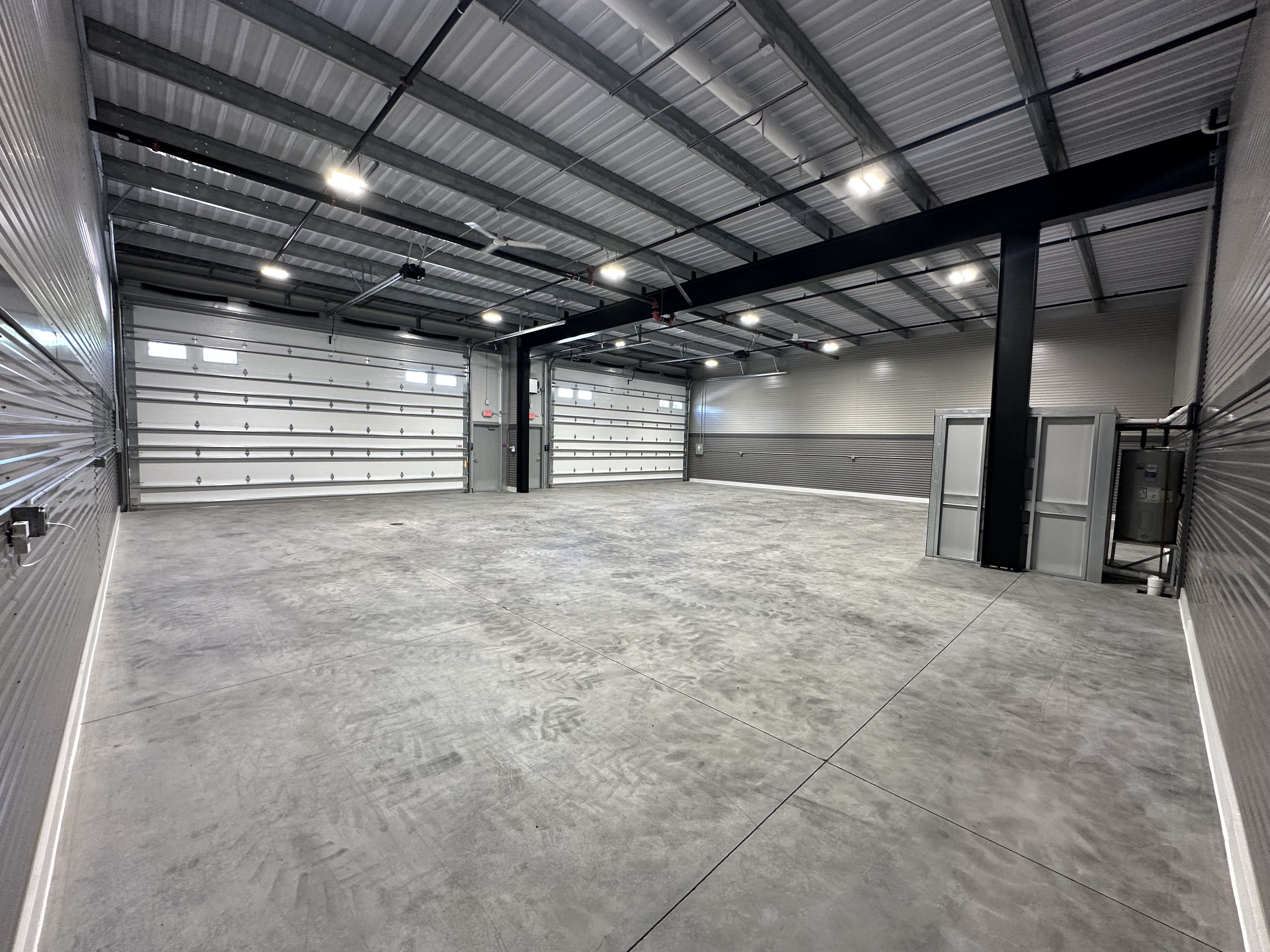 Standard 60x50 Prior Lake interior facing overhead doors