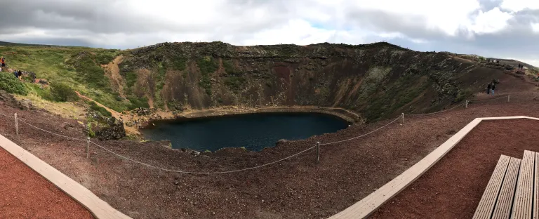 Kerid Crater in Iceland, featured in The Glover Way Travel's Iceland blog post