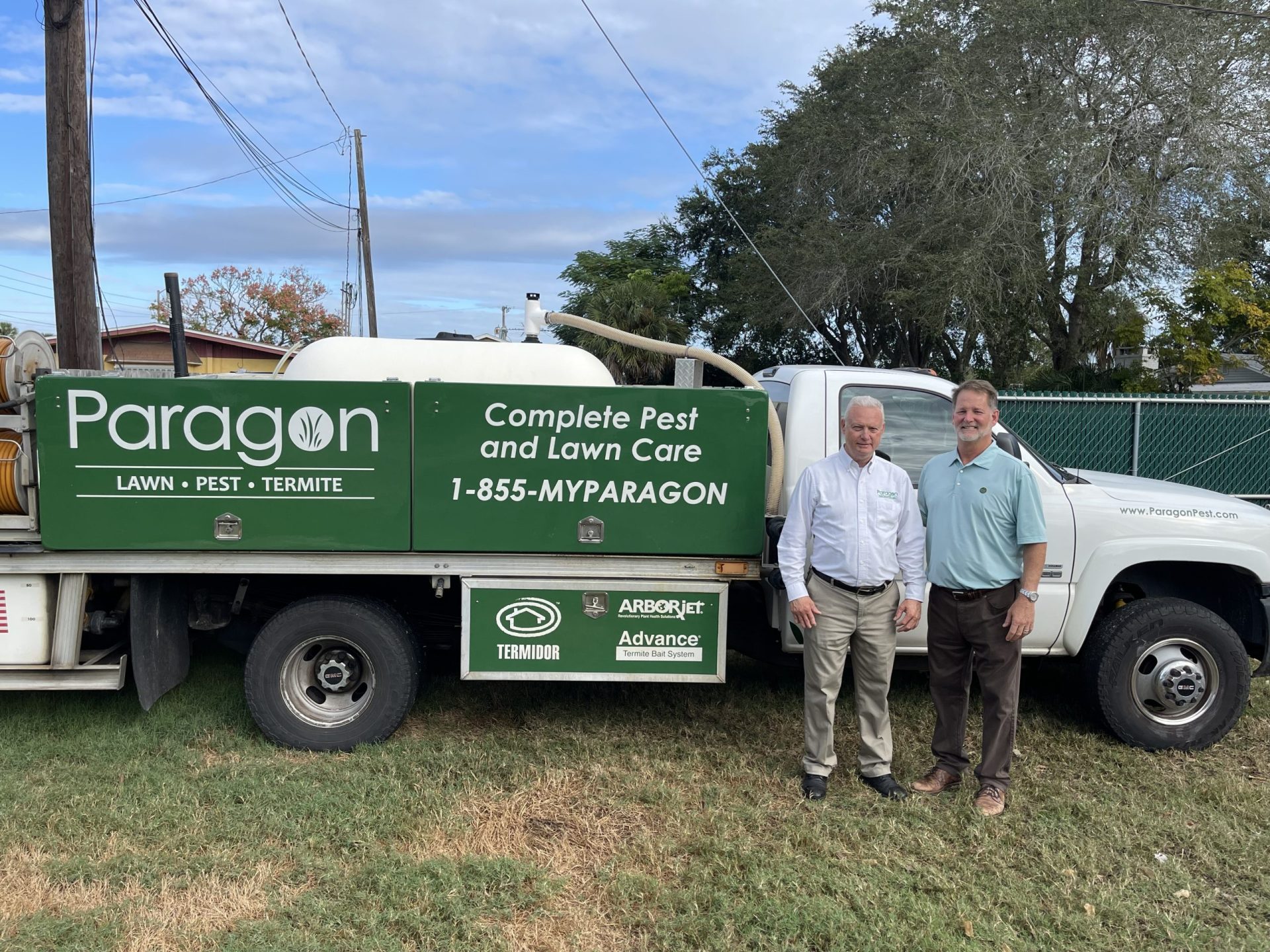 Keith Brooker of Paragon Pest Solutions with Kemp Anderson