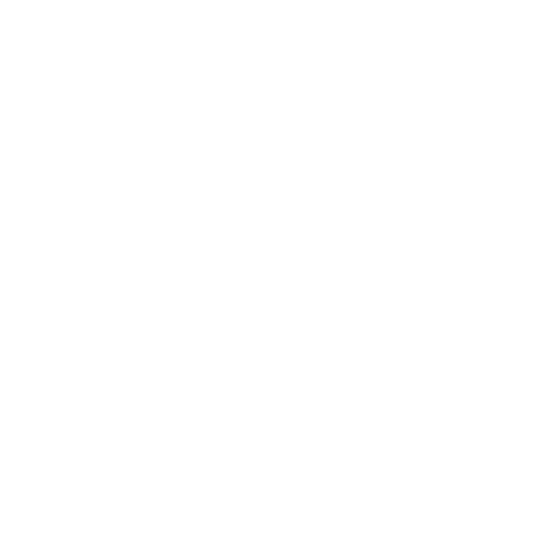 Abstract circular shape with diagonal slashes and rounded edges in black and white.