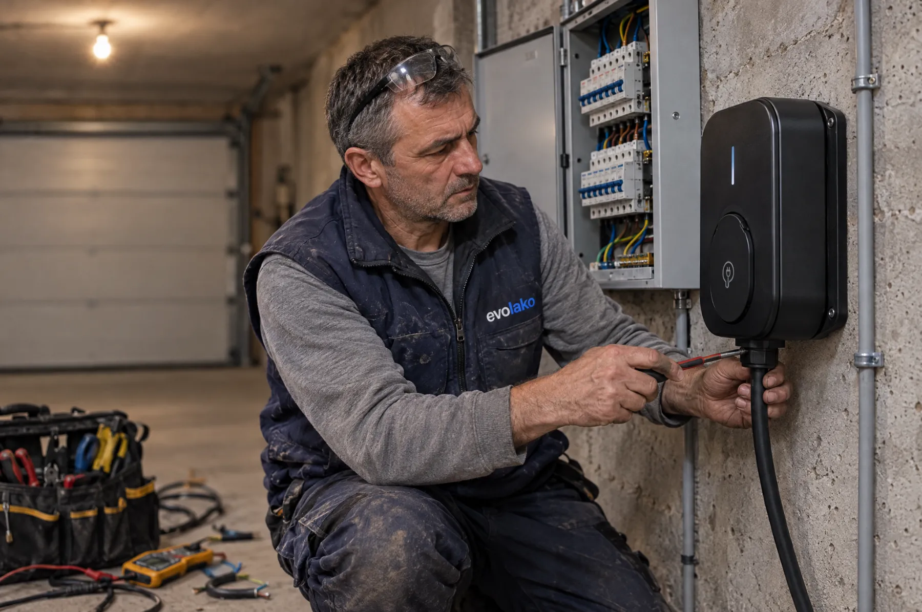 Električar za ugradnju punjača