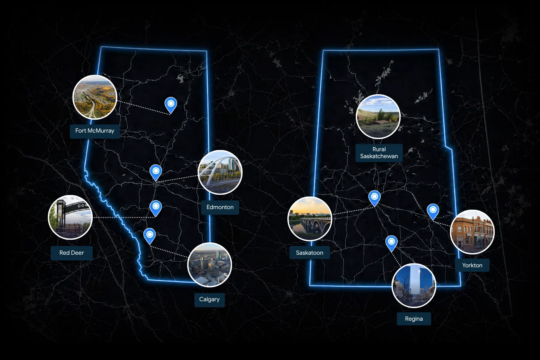 Interactive map of Harvard Media markets