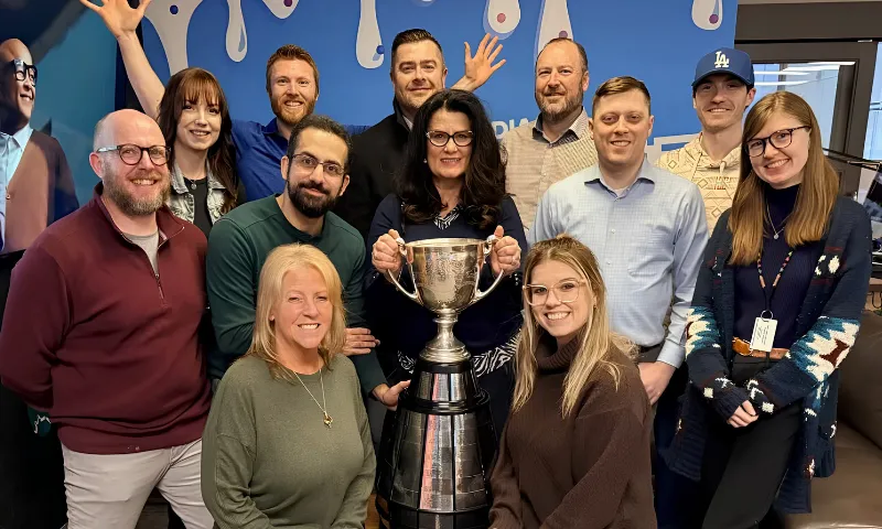 Harvard Media team celebrating