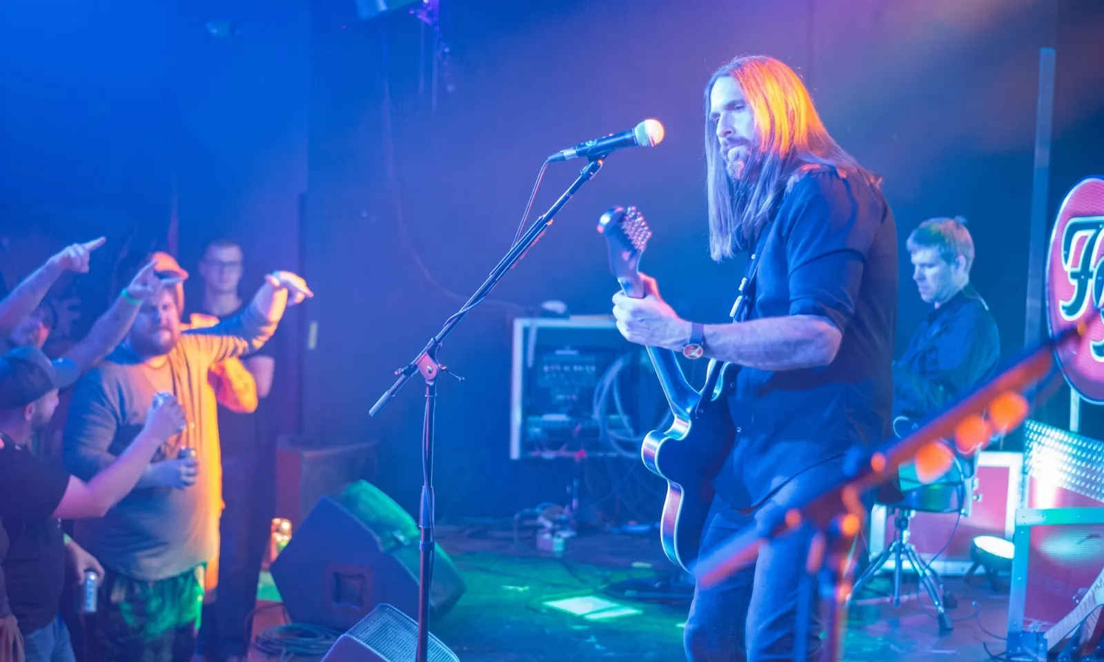 Guitarist on stage