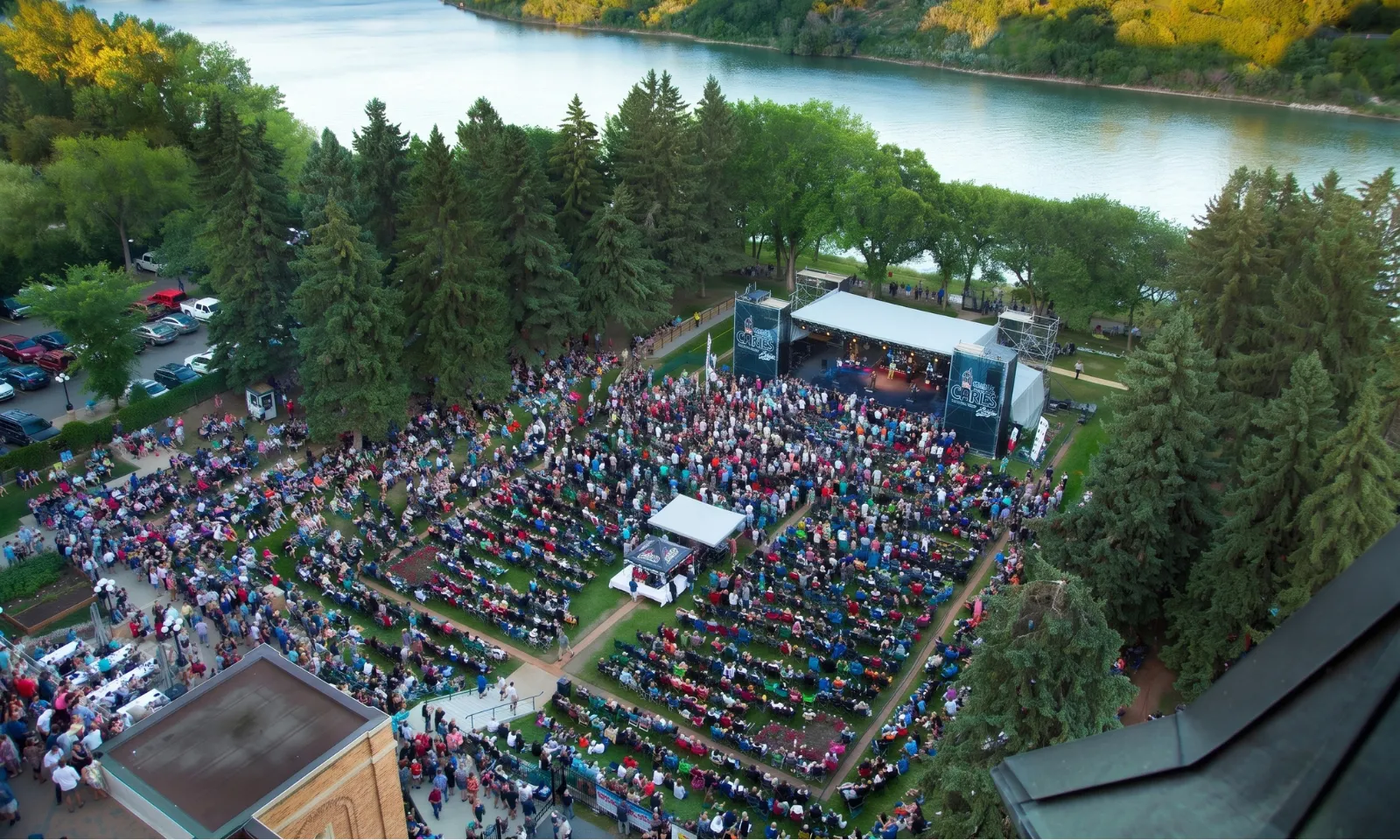 Packed outdoor festival
