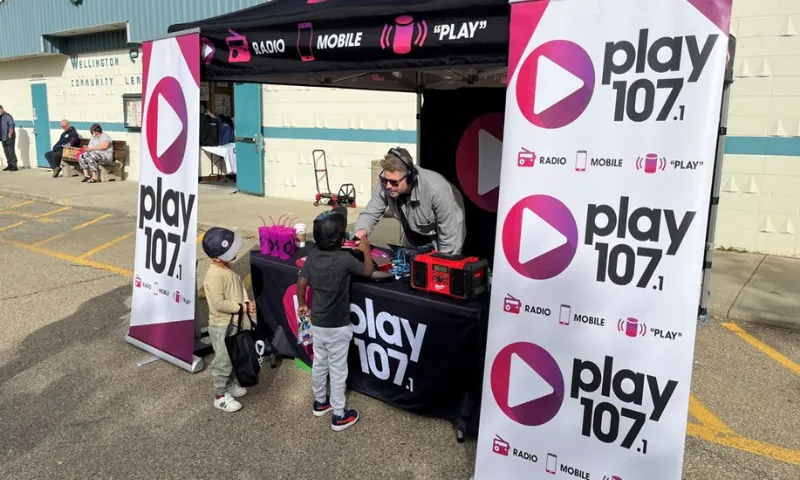 play107 street team at a community event