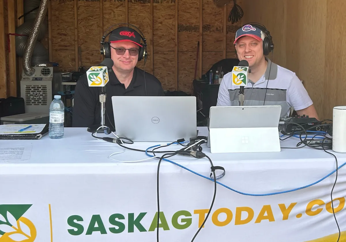 SaskAgToday hosts broadcasting live