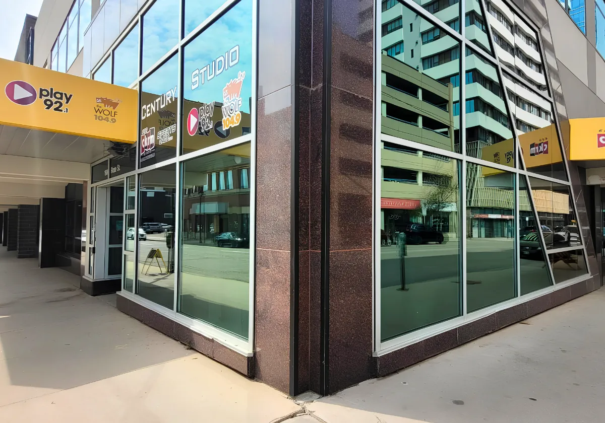 Harvard Media studio entrance in Regina