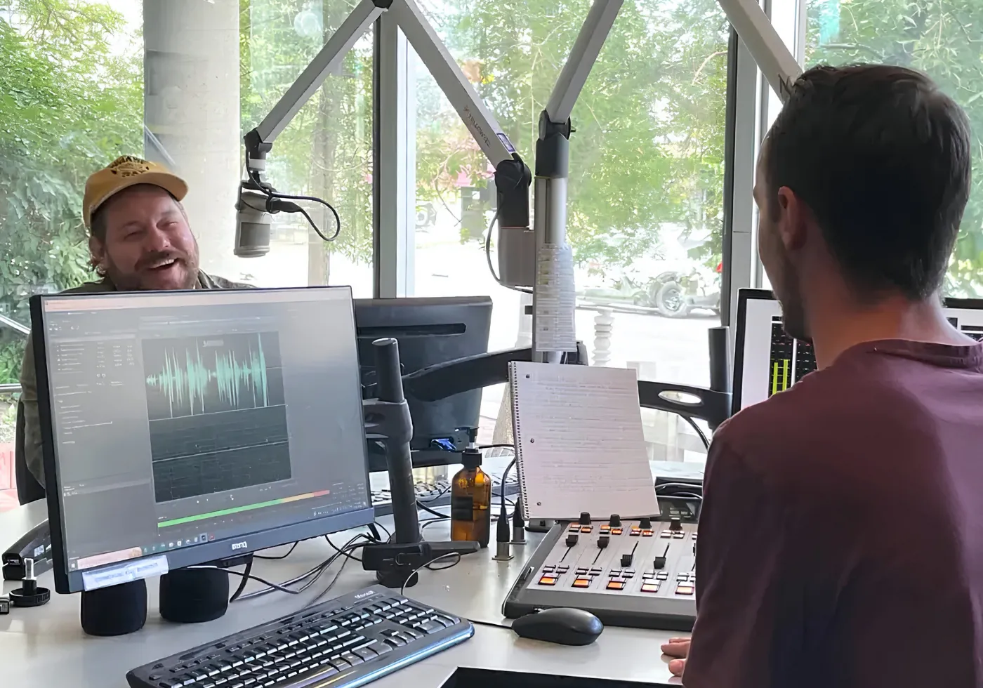X92.9 hosts on air in the Calgary studio