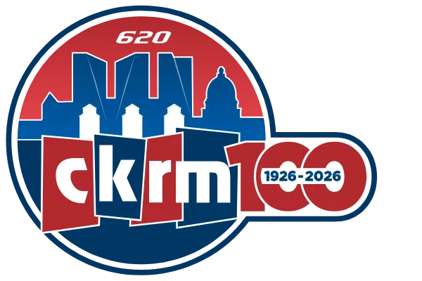 620 CKRM 100 years logo