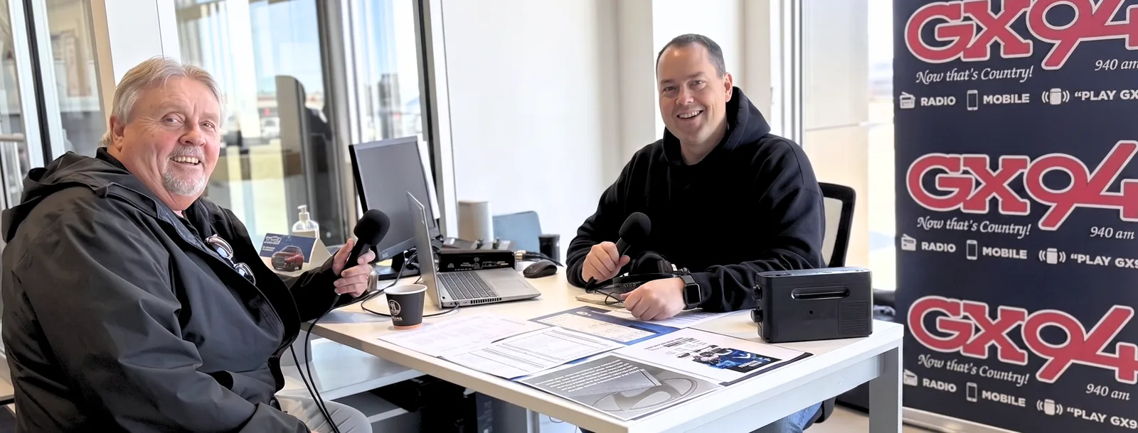GX94 hosts on air