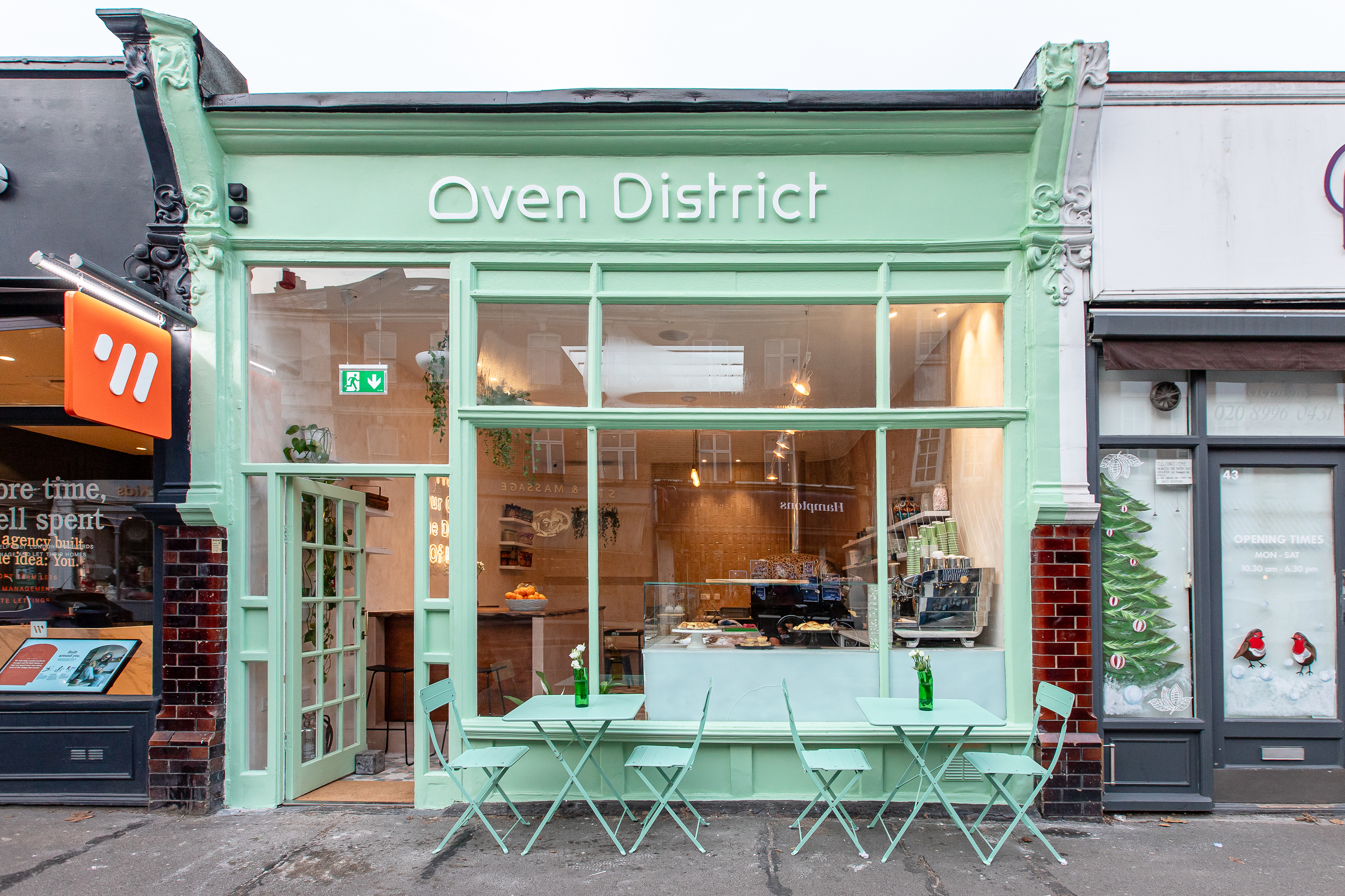 Oven District brand, food and website project