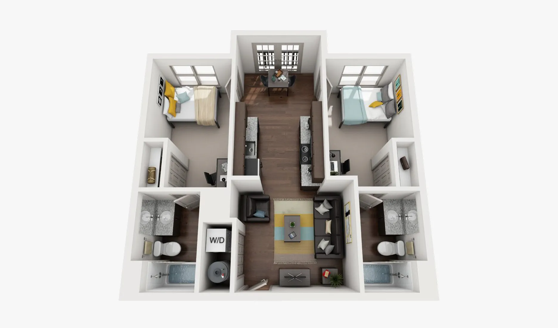 B1 floor plan at Luxe On West Call