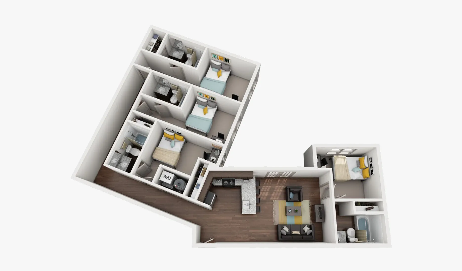 D5 floor plan at Luxe On West Call