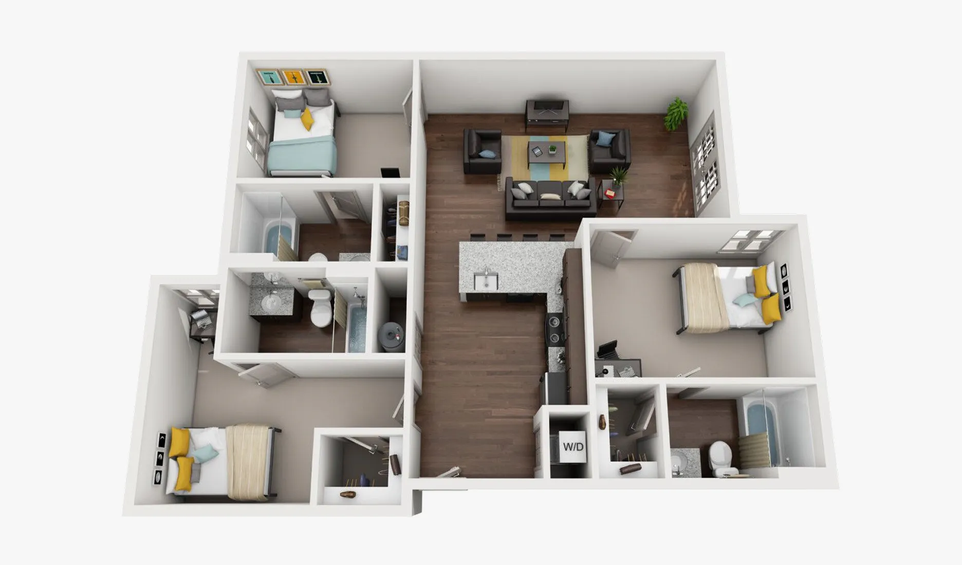 C2 floor plan at Luxe On West Call