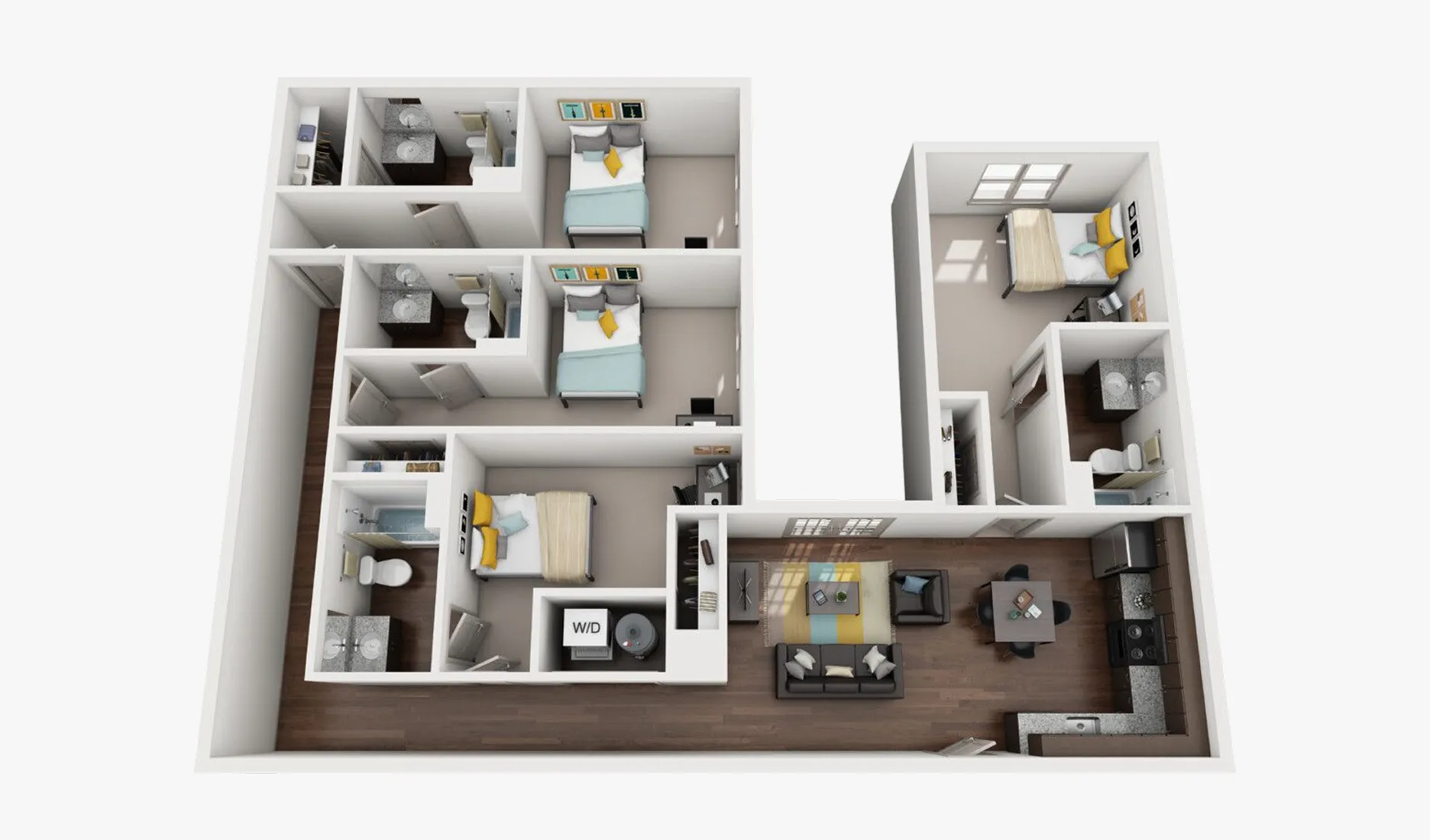 D3 floor plan at Luxe On West Call