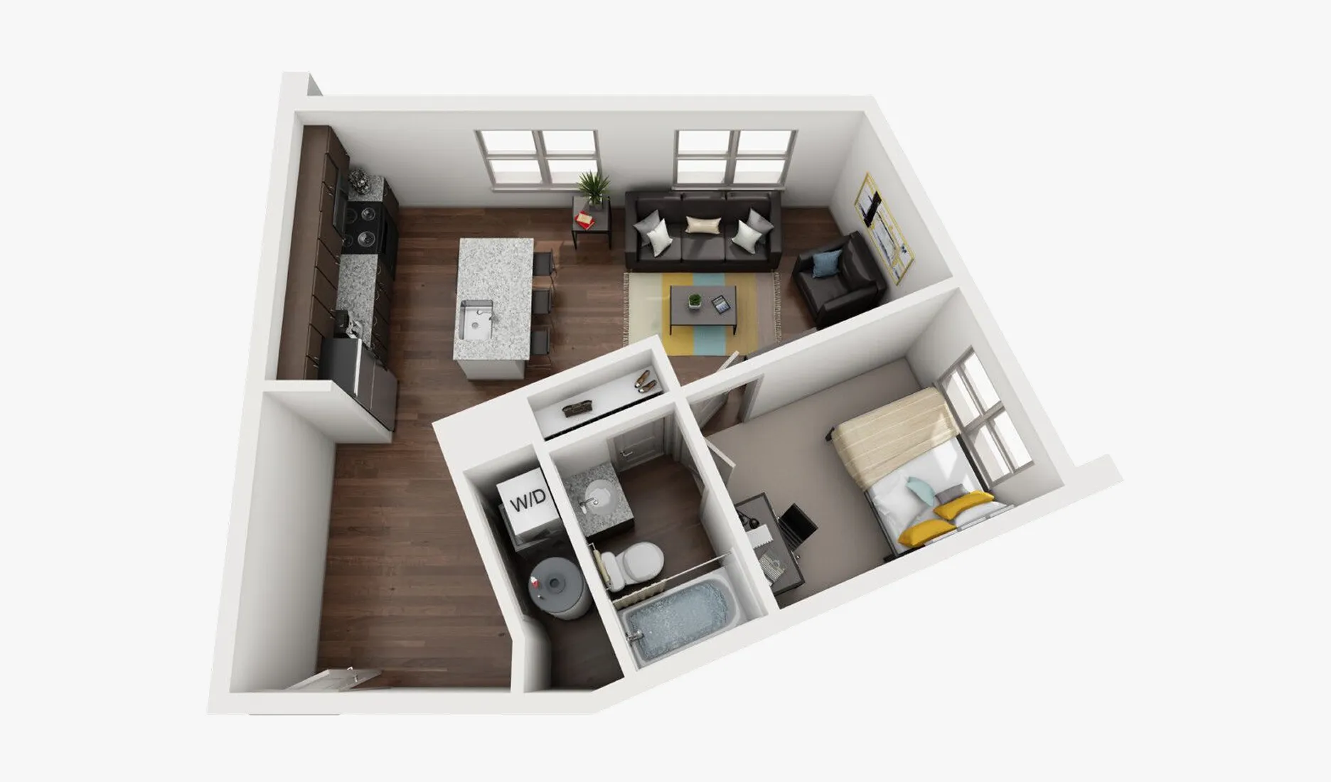 A1 floor plan at Luxe On West Call