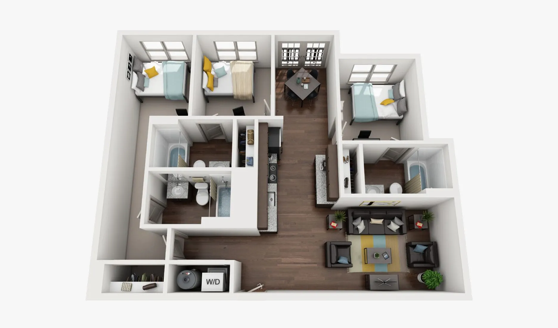 C1 floor plan at Luxe On West Call