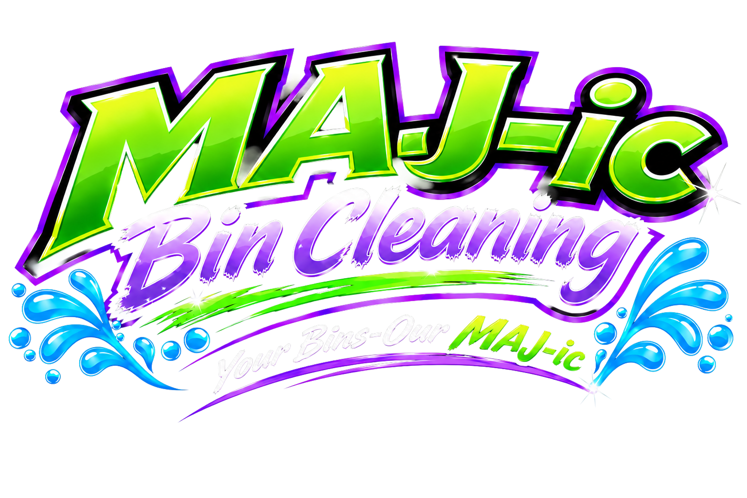 MAJ-ic Bin Cleaning - Your Bins-Our MAJ-ic Logo